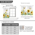 thumbnail image 6 of Rustic Sunflowers Blackout Curtains Farmhouse Kitchen Curtains Floral Country Kitchen Curtains Summer Short Tier Curtain for Kitchen Rural Wood Texture Theme Decor for Bedroom Living Room 26"x36", 6 of 6