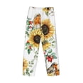 thumbnail image 5 of Balery Sunflowers Leaves And Birds print Men's Pajama Pants,Ultra Lightweight Pjs,Lounge Pant-Small, 5 of 9