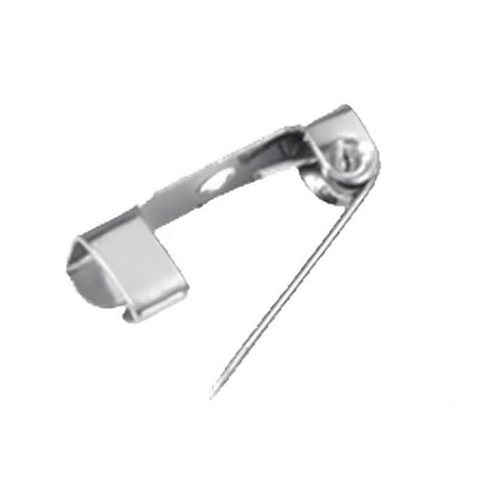 DESIGNICE Jewelry Making 50Pcs 1.5cm Silver Brooch Pin Back Clasp Brooch Bar Safety for Craft Jewelry Diy Making