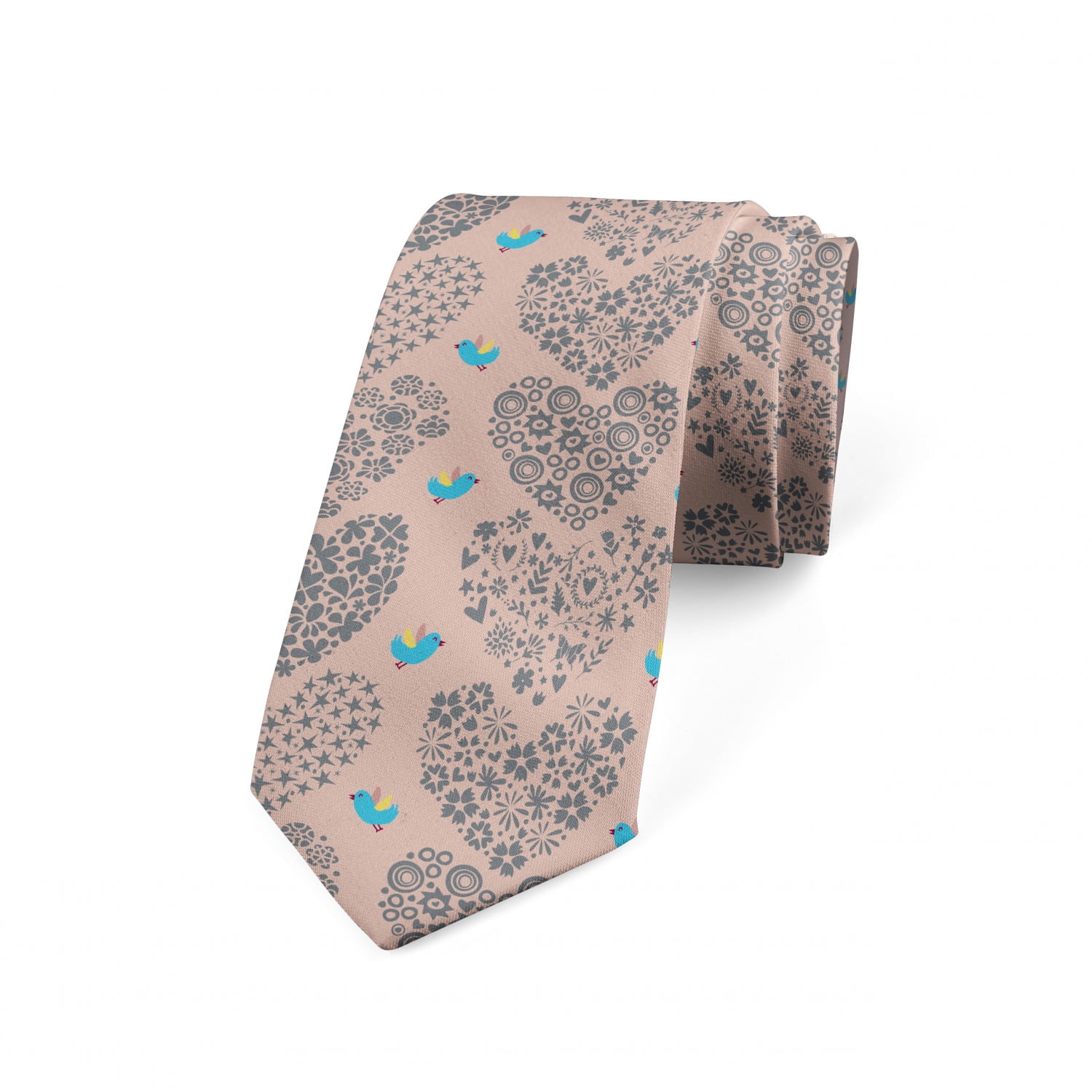 Cadet Blue Orange Cream Flower Scroll Swirls 3.7 Ambesonne Mens Tie Cadet Blue Orange Cream Flower Scroll Swirls 3.7 Ambesonne Mens Tie