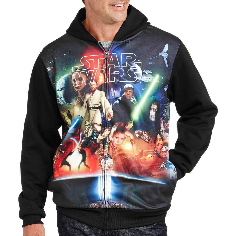 Star Wars Star Wars Vintage Licensed Graphic Zipper Hoodie Walmart