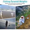 thumbnail image 3 of czcpp-Pyramid Sinker Fishing Weights Bullet Fishing Weight Saltwater Fishing Weight Sinker for Catfish Rig Ocean Surf Fishing Gear Tackle 1oz 2oz 3oz 4oz 5oz 6oz 8oz, 3 of 4