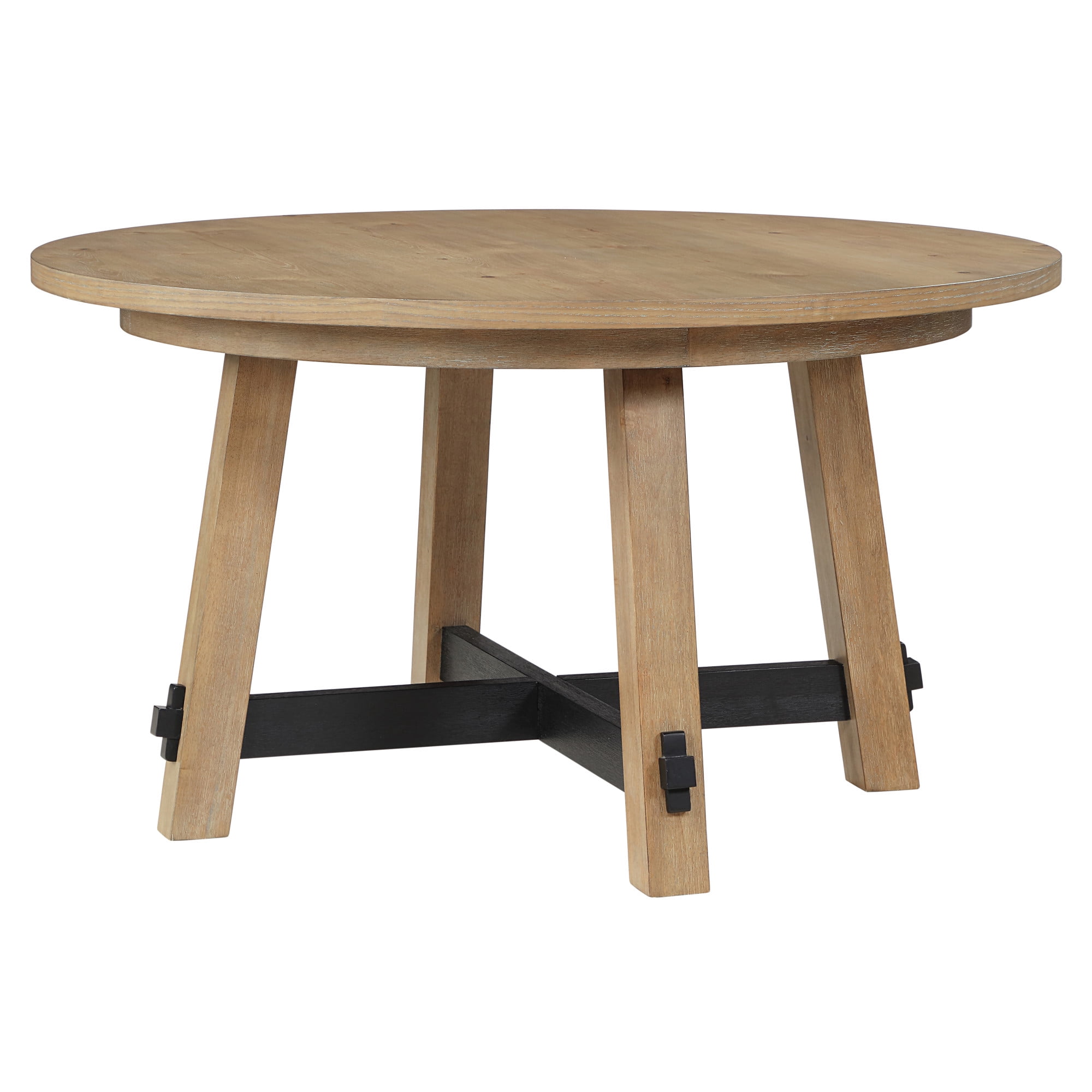 Steve Silver Aubrey Driftwood Finish 54-inch Round Dining Table