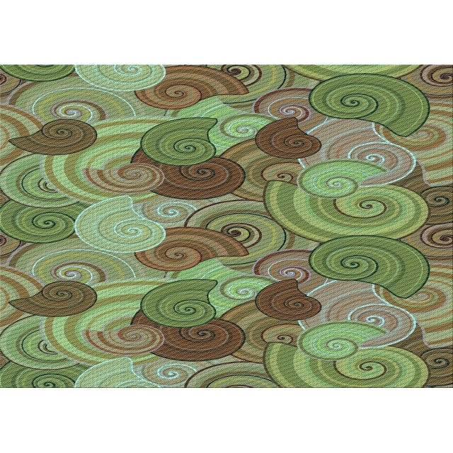Ahgly Tapis Rectangulaire Lavable en Machine Intérieur Transitionnel Chêne Brun, 2 Pieds x 4 Pieds