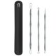 thumbnail image 1 of 3PCS Pimple Comedone Extractor Tool Kit de eliminación de acné Tratamiento para espinillas Blackh MABOTO Kit de eliminación de acné, 1 of 7