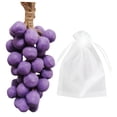 thumbnail image 1 of Jabón de uva en una cuerda con forma de racimo de uvas, de jabón, regalo de cumpleaños, jabones de baño decorativos hechos a mano para esposa, Púrpura 40 piezas, 1 of 8