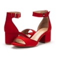 thumbnail image 2 of Sandalia DREAM PAIRS con Tacón Grueso de 5.5 cm Ante Rojo Talla 9, 2 of 6