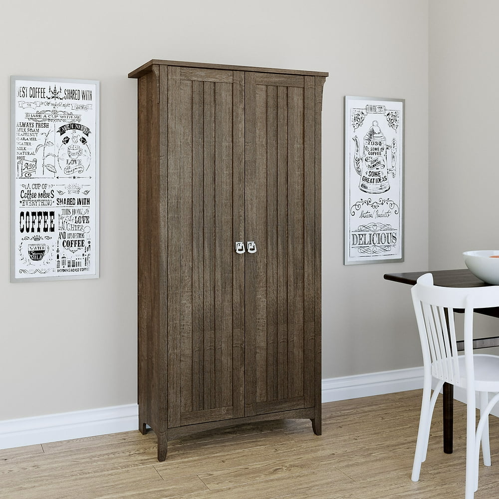 Bush Furniture Salinas Kitchen Pantry with Doors