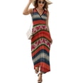 thumbnail image 2 of Peruvian Textile Pattern Sleeveless Dress Dresses Women Summer Evening Dresses Ladies Bohemia Long Dresses, 2 of 9