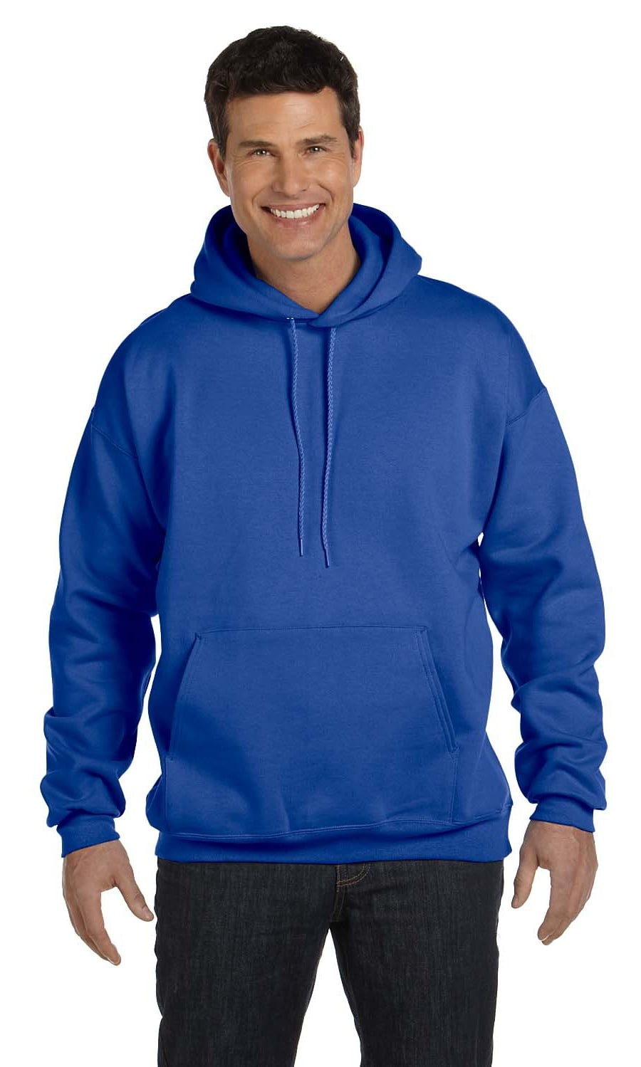 The Hanes 97 oz Ultimate Cotton 90/10 Pullover Hood - DEEP ROYAL - 3XL ...