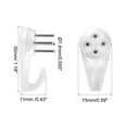 thumbnail image 3 of Uxcell 13lbs Hardwall Hanger Wall Non-mark Photo Frame Hooks 100Pack, 3 of 5