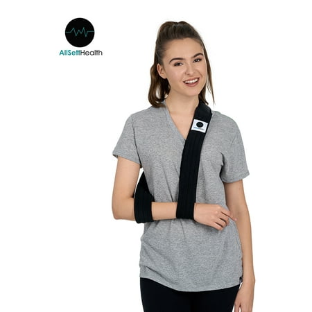 Arm Sling Shoulder Immobilizer- Adjustable Arm Support Strap for Broken Arm (Best Sling For Broken Collarbone)