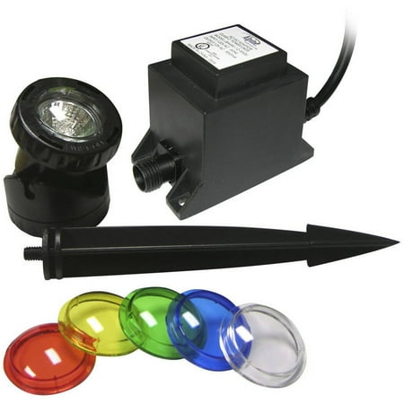 Power Beam 10W Light with Transformer, 23' Cord and Color Lenses