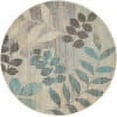 thumbnail image 2 of Nourison Tranquil Farmhouse Ivory/Light Blue 4' x round Area Rug, (4 Round), 2 of 8