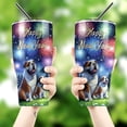 thumbnail image 4 of Happy New Year Bulldog Family Cheer Winter Midnight Firework 30oz Stainless Steel Tumbler Insulated Cup with Lid Dog Lover Gifts Idea - 02025, 4 of 5