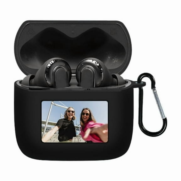 Liquid Silicone Protective Case Cover Shockproof Cover with Hooks for JBL Tour Pro3 Earphone