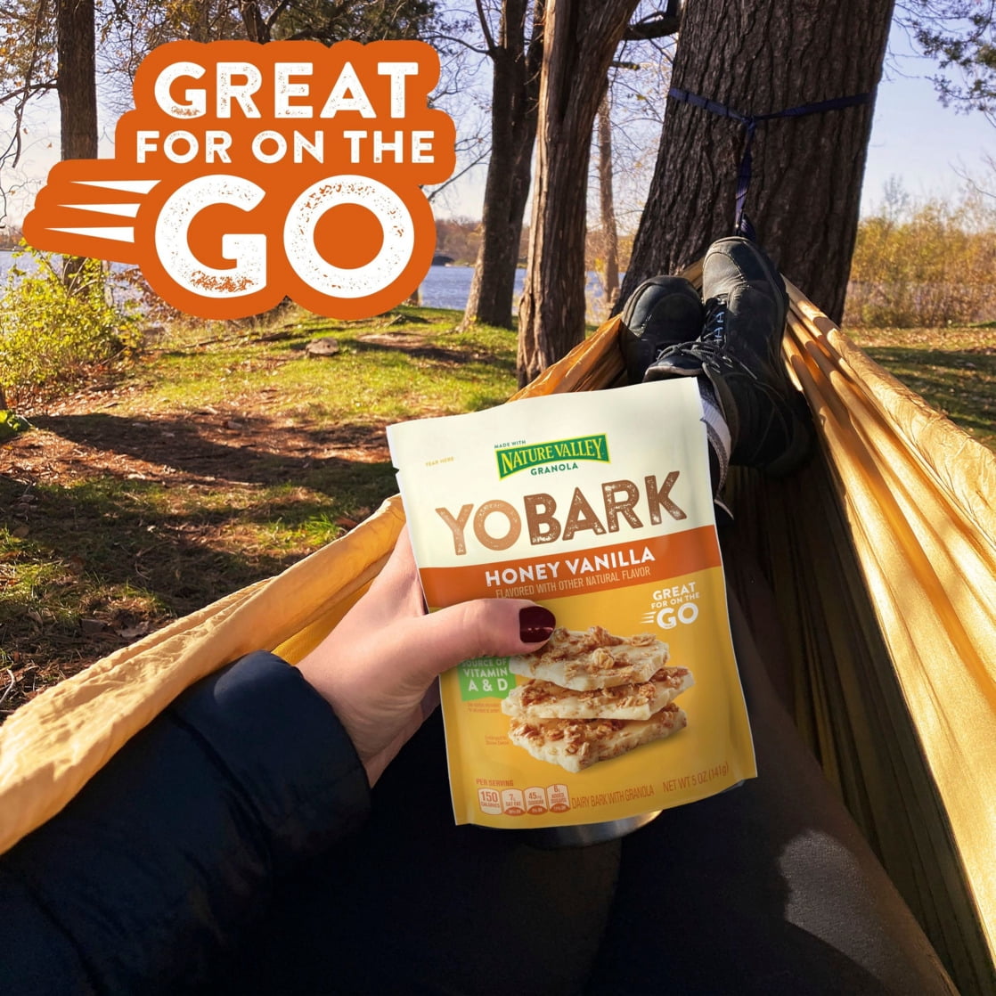 YOBARK Dairy Bark, Nature Valley Granola and Greek Yogurt Snacks, Honey Vanilla, 5 oz