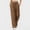Brown, variant on FengLS Cotton Linen Pants for Women Fashion Solid Casual Long Pants Drawstring Elastic Waist Side Pockets Pants Loose Wide Leg Breathable Outdoor Trousers