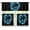 Blue Sea Turtle, variant on Sunflower Horse Kitchen Curtains Over Sink Rod Pocket Curtain Drapes for Bathroom 3 Piece Set Swag Valances and Tier Set for Bedroom Cafe