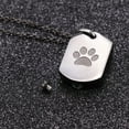 thumbnail image 3 of Collier Urne Commémorative pour Chien Chat Animaux de Compagnie Cendres Empreinte Modèle Pendentif Collier Chien Cendres Souvenir Médaillon pour les Femmes Filles, 3 of 8