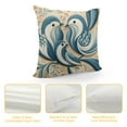 thumbnail image 4 of JEUXUS Short Plush Pillowcase (Universal 1) Bird Wall Art Love Birds Abstract Pictures High-Quality White, 4 of 5