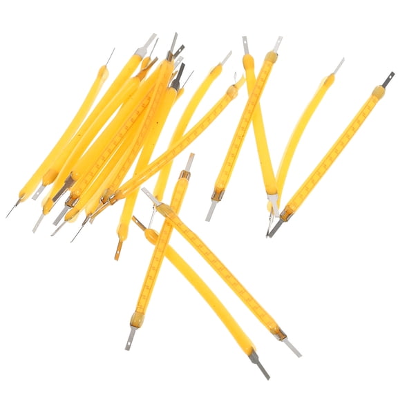 Luxshiny 20pcs Yellow LED Filament for DIY Lighting Accessories Bright Clear Illumination Indoor Use