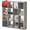 Gray Oak, variant on Bookshelf with Storage Bins, 4-Cube Storage Organizer with Back Panels, Modern Wood Open Bookcase, Multifunctional Display Shelf for Living Room, Bedroom, Home Office, Gray Oak