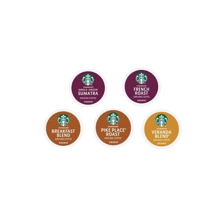 Starbucks K-Cup Coffee Pods Variety Pack Sampler, 30 Count