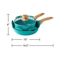 thumbnail image 5 of The Pioneer Woman Prairie Signature 30-Piece Cast Aluminum Cookware Set, Teal, 5 of 8