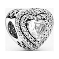 thumbnail image 2 of PANDORA Sparkling Leveled Hearts Charm, 2 of 2