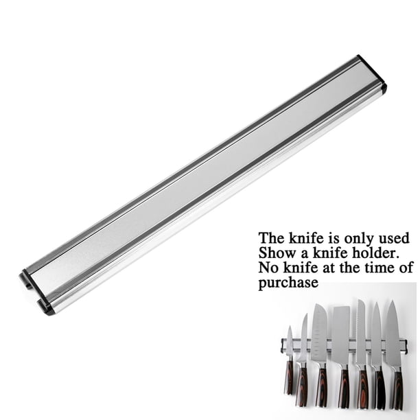 Soporte Magnético para Cocina, Soporte de Pared para Montaje en Pared, Soporte para Imán Magnético, Soporte para Rayas, Soporte para Utensilios de Coc Estilo 4 Soledad Portacuchillos de acero inoxidable
