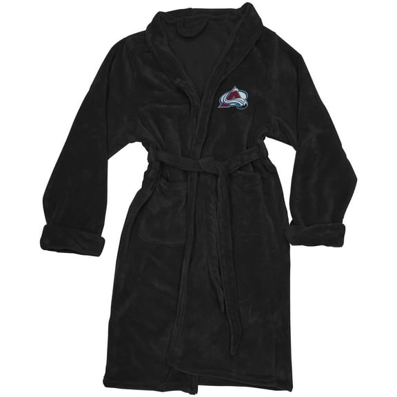 Men's The Northwest Company Black Colorado Avalanche Silk Touch Bath Robe