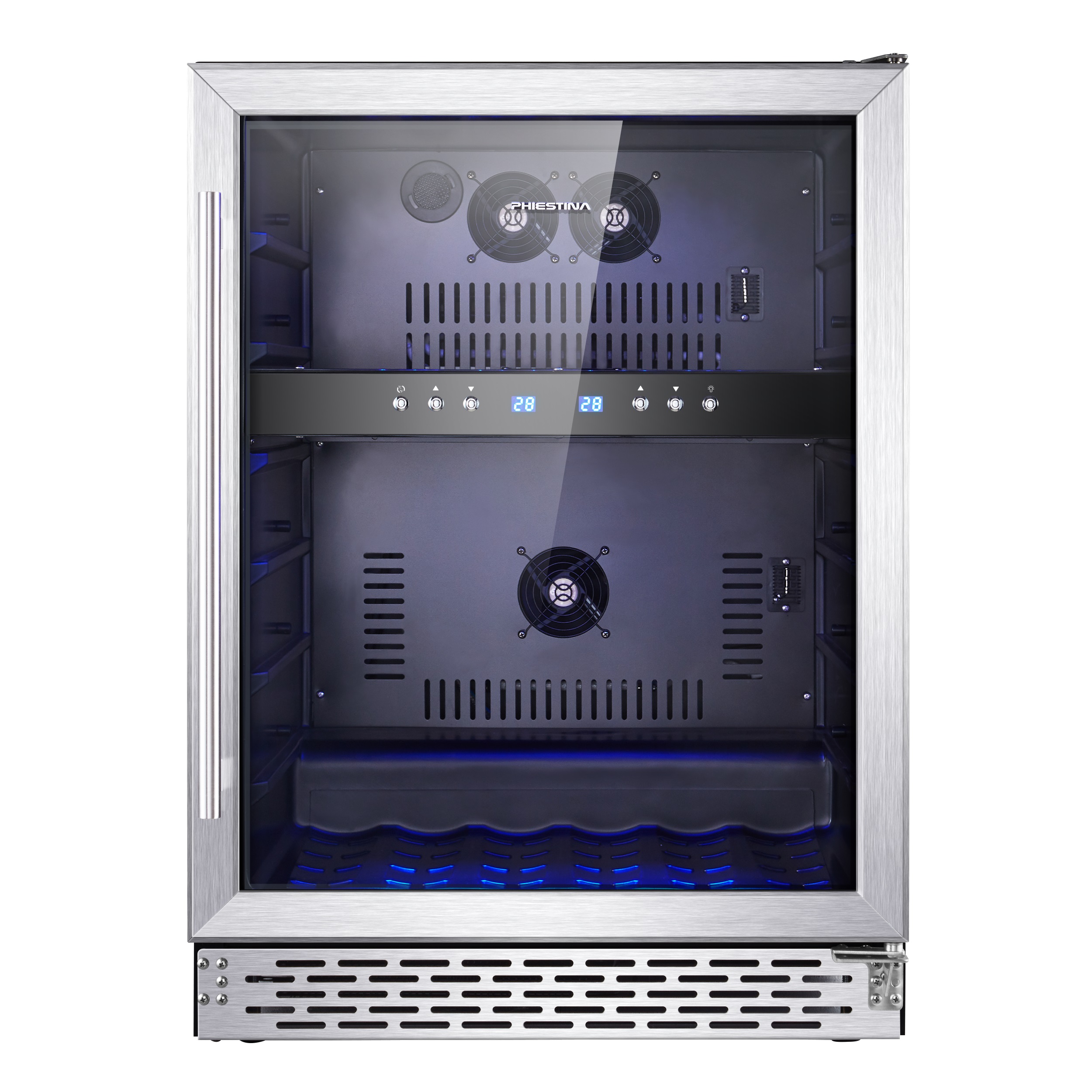 Phiestina 46 Bottle Dual Zone Built-in Wine Cooler - image 2 of 12