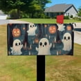 thumbnail image 3 of Halloween Horror Pumpkin Spooky Ghost Mailbox Cover,Magnetic 18x21 Inch Mailboxwrap Water Proof Reusable Halloween Box Wraps for Garden Outdoor Decorative, 3 of 5