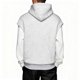thumbnail image 4 of RKSTN Hoodies for Men Oversized Splicing Fake Two Pieces Pullover Hooded Sweatshirts Top Men's Casual Solid Color Mock Neck Loose Fits Comfy Workout Sport Long Sleeve Hoodie Fall Winter Clothes, 4 of 8