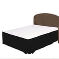 thumbnail image 1 of 100% Egyptian Cotton 1 PCs Box Pleated BedSkirt 18 inches (Black,Twin Xl), 1 of 5