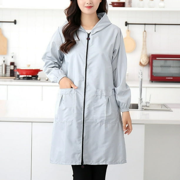 Chaquetas y abrigos casuales con capucha de manga larga para mujer, impermeable, transpirable, talla grande, con capucha, para senderismo, cortavientos cálido, blusa de poliéster para mujer