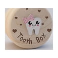 thumbnail image 5 of Geetinfly Tooth Box For Kids Cute Cartoon Round Wooden Storage Box Dropped First Milk Tooth Keepsake Storage Case For Boys Girls Gifts, 5 of 6