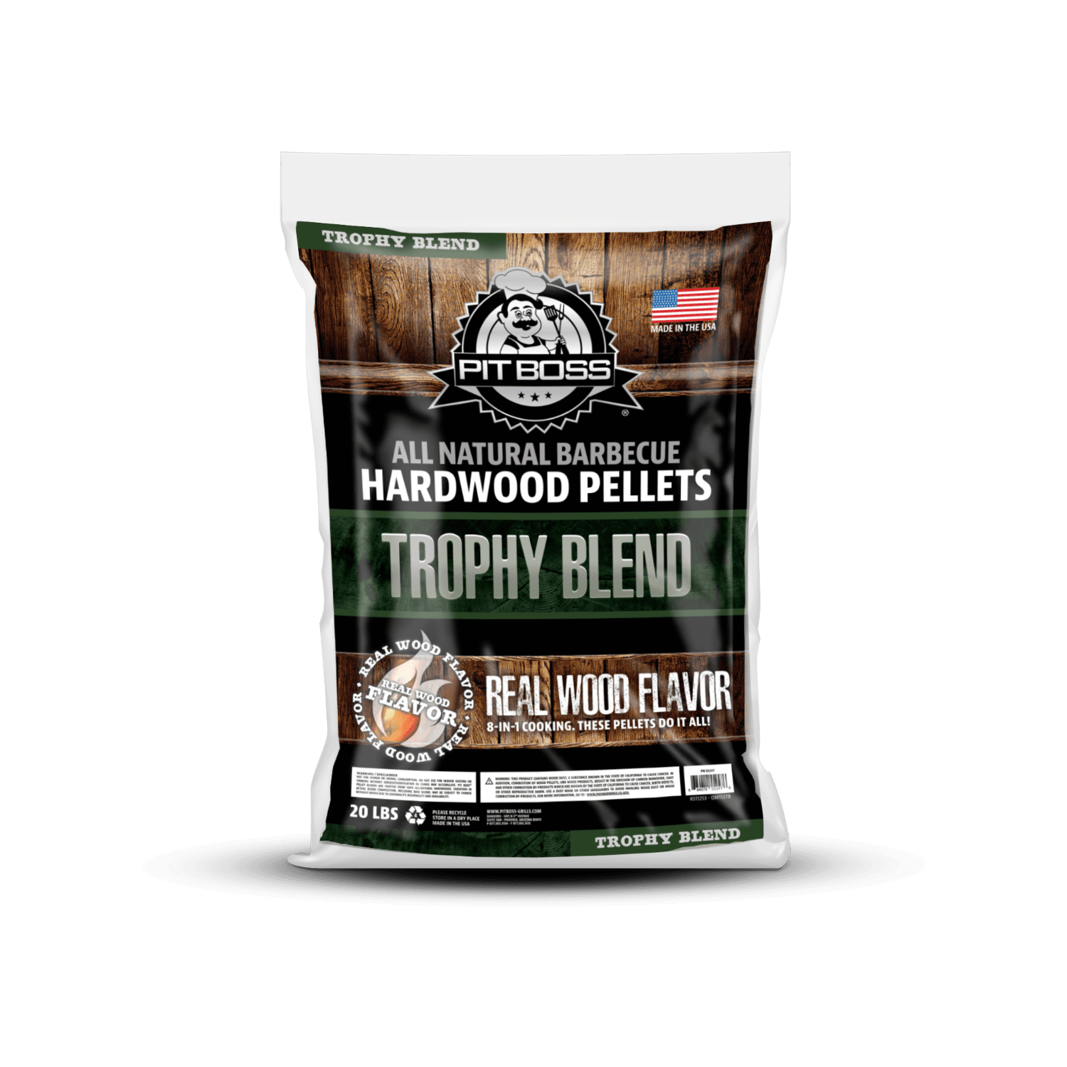 Hardwood Pellets England Wood Smoker Grilling BBQ Grill Cooking 40 lb Natural 