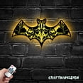 thumbnail image 5 of Craftnamesign Floral Bat Metal Sign with LED Light, Halloween Bat Sign Home Decor, 5 of 5