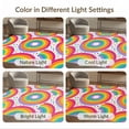 thumbnail image 7 of ODIKA Palette Playful Asymmetrical Layout Bold Checkered Abstract for Dorm Room, Small Living Apartment, Stain Resistant Low Profile, 7 of 7