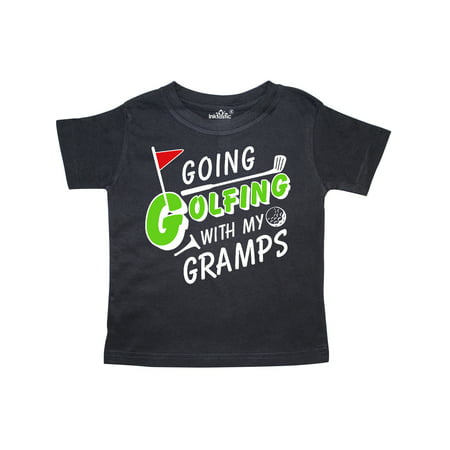 

Inktastic Going Golfing with my Gramps- kids golf Gift Toddler Boy or Toddler Girl T-Shirt