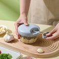 thumbnail image 3 of 200/500/900ML Garlic Chopper, Manual Rotate Vegetable Cutter, Slicer Fruit Garlic Crusher Kitchen Gadget Blenders Meat Grinder, 3 of 10