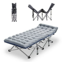 FICISOG Folding Camping Cots for Adults 900lbs Layer Oxford Sleeping Cots with Carry Bag & Mattress