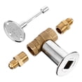 thumbnail image 2 of Miangastore 1Set Gas Pit Shut Off Set Copper Silver Fire Pit Natural Gas Use 10X8.5Cm, 2 of 8