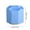 Blue, variant on Rotating Pen Holder, 360 Degree Desk Organizer with Multi Compartments for Office Supplies, Stationery, and Makeup Brushes