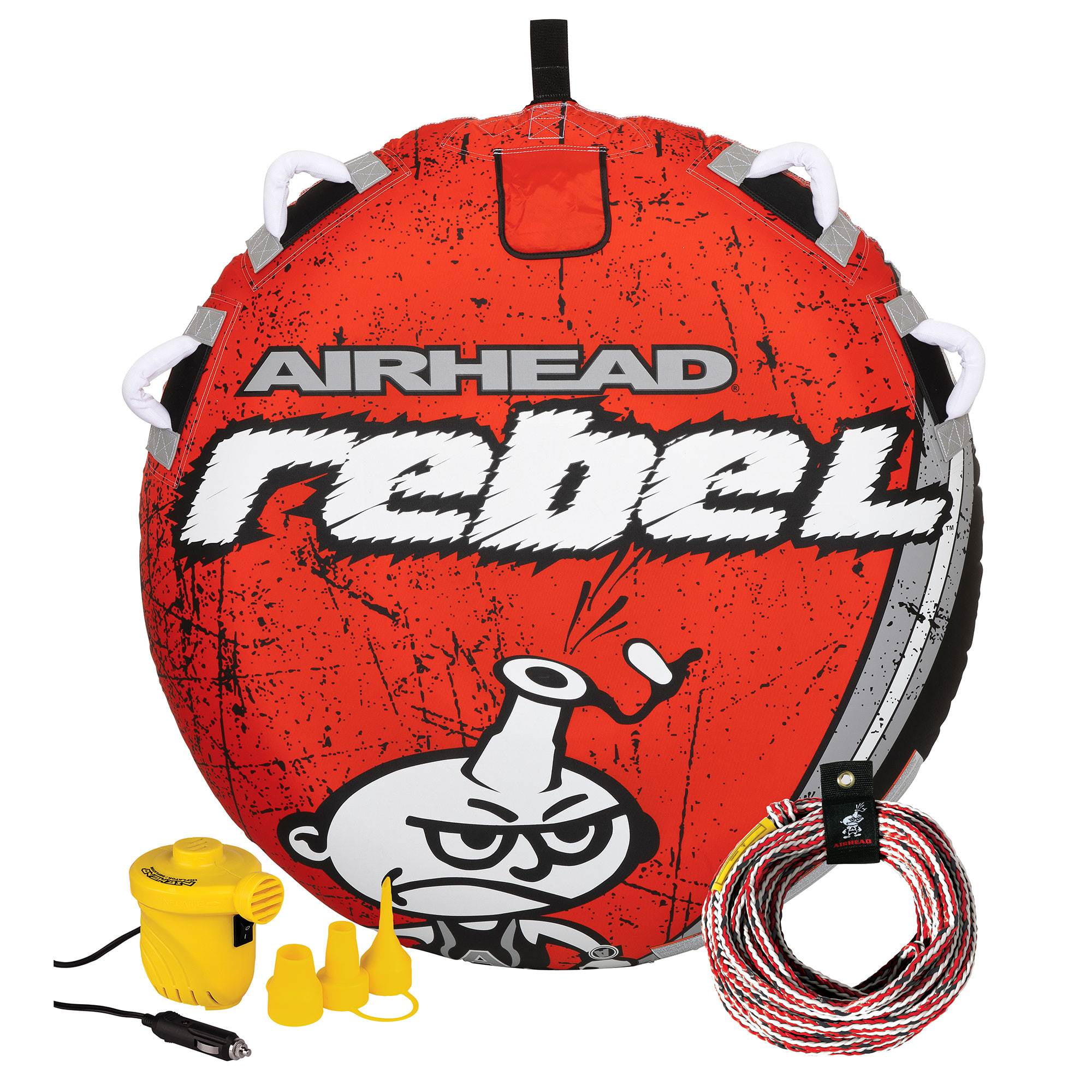 Airhead Rebel 1 Person Red Tube Kit And Airhead 4k Booster Ball Towing