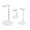 White, variant on Jesscasday 3pcs ABS Craft Storage Stands for Crochet Projects Space Saving Doll Display Rack Versatile Home Decoration Solution