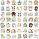 thumbnail image 2 of Pegatinas Happy Little Animal, de vinilo, impermeables, 50 unidades, 2 of 2
