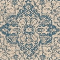 thumbnail image 6 of Safavieh Beach House Mai Traditional Outdoor Area Rug, Cream/Blue, 5'3" x 7'6", 6 of 7